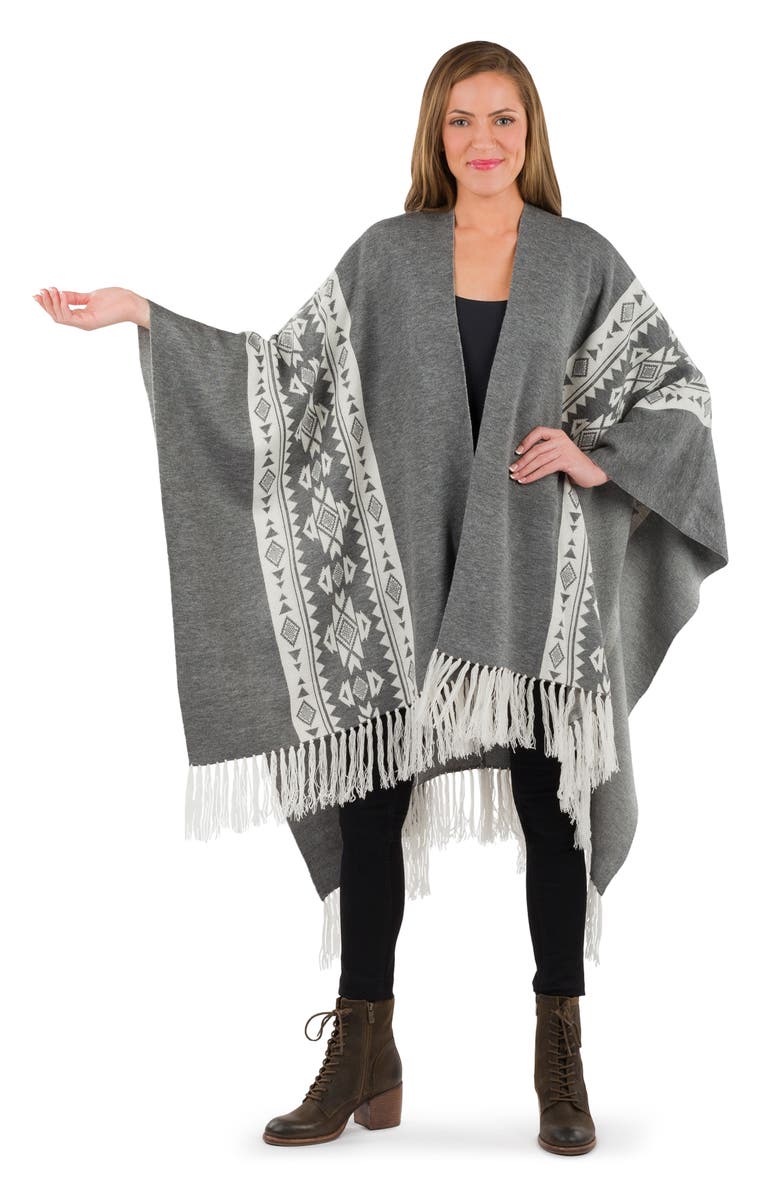 Patricia Nash Prarie Fringe Ruana, Alternate, color, Fgcr