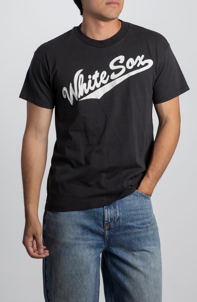 Elwood Vintage White Sox Tee, Main, color, Black