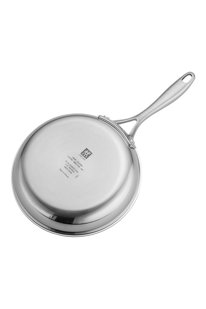 Clad CFX 8-inch Stainless Steel Ceramic Nonstick Fry Pan, Alternate, color, SILVER