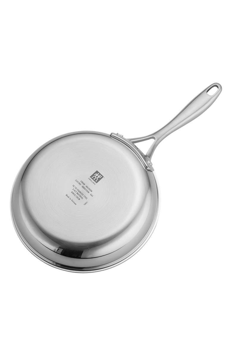 ZWILLING Clad CFX 8-inch Stainless Steel Ceramic Nonstick Fry Pan, Alternate, color, Silver