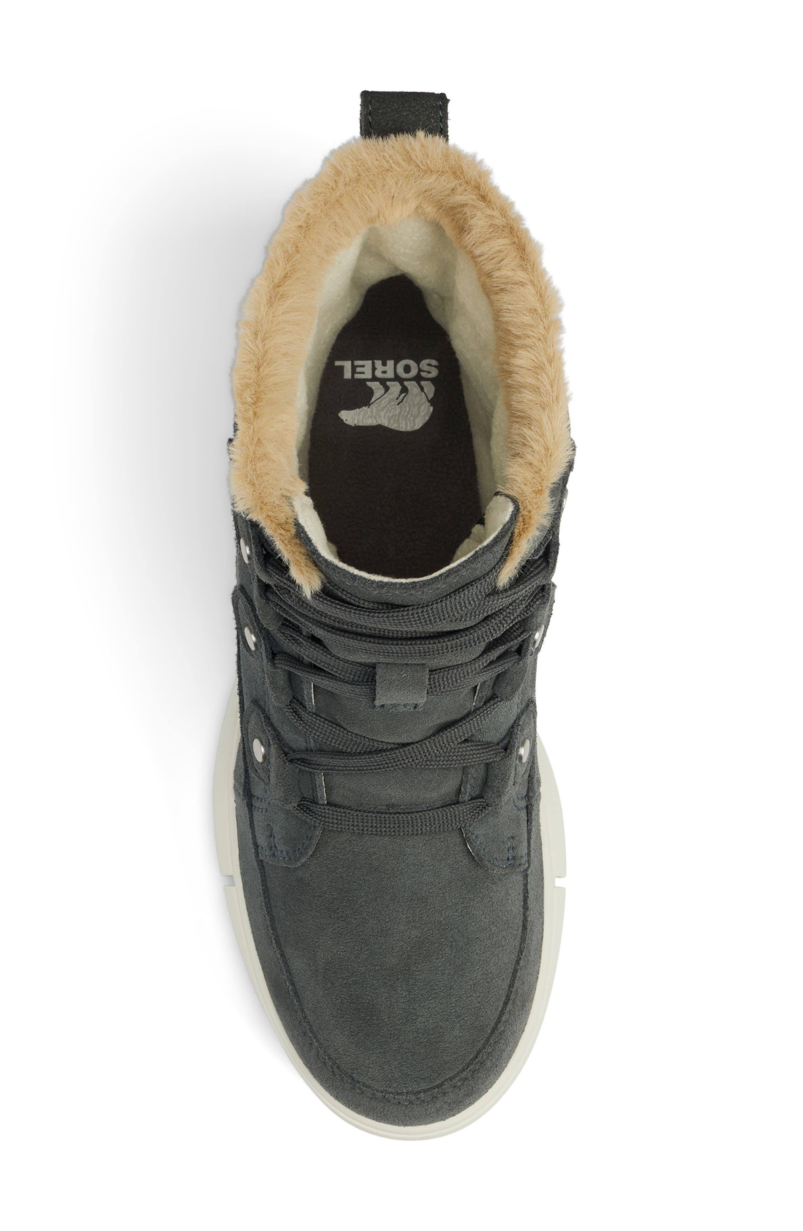 SOREL Explorer Next Joan Waterproof Boot, Alternate, color, Grill/ Fawn / White