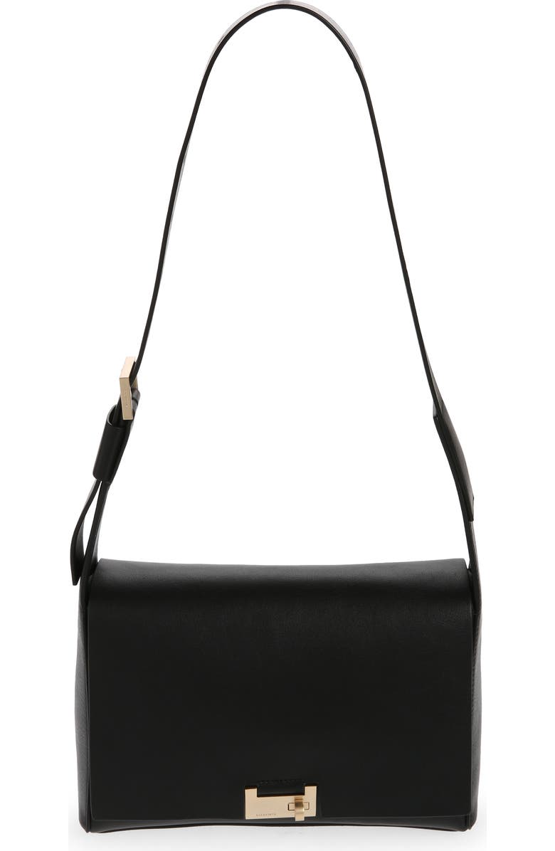 AllSaints Sasha Leather Crossbody Bag, Main, color,