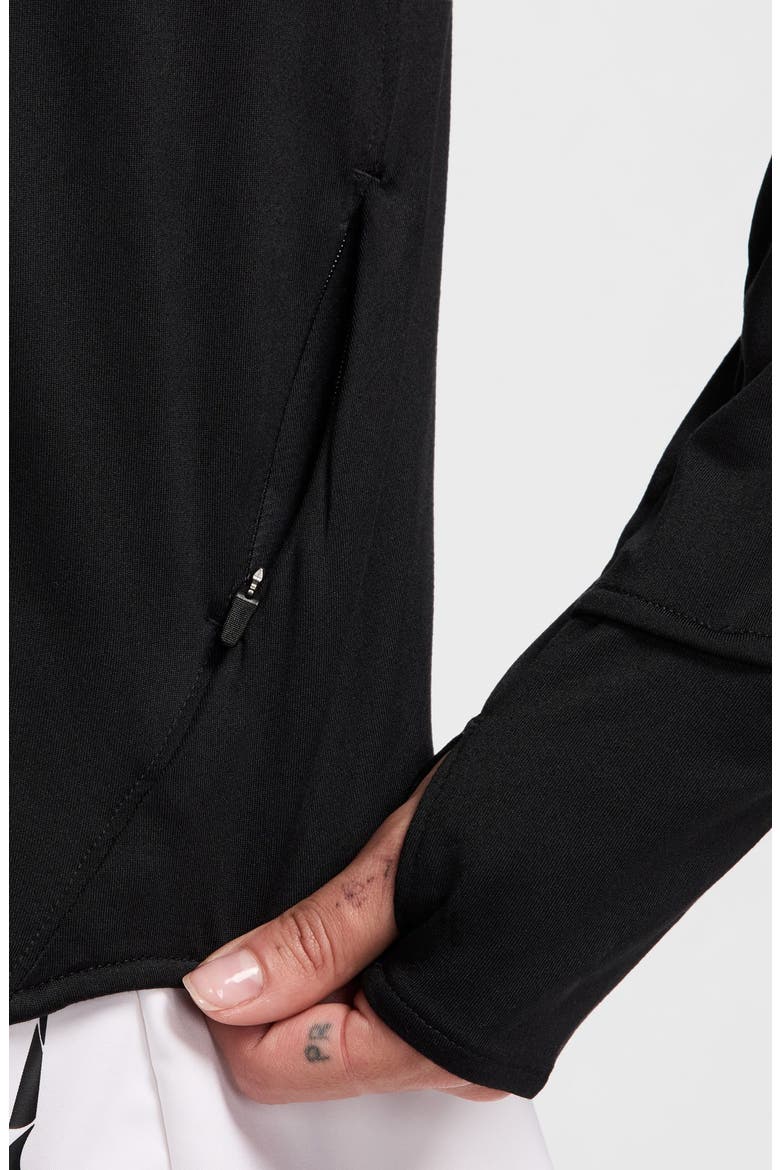 Swift Dri-FIT UV Half Zip Running Top, Alternate, color, 010 010 BLACK/REFLECTIVE SILV