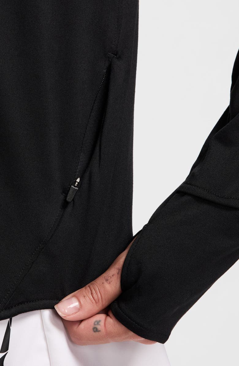 Nike Swift Dri-FIT UV Half Zip Running Top, Alternate, color, 010 010 Black/Reflective Silv