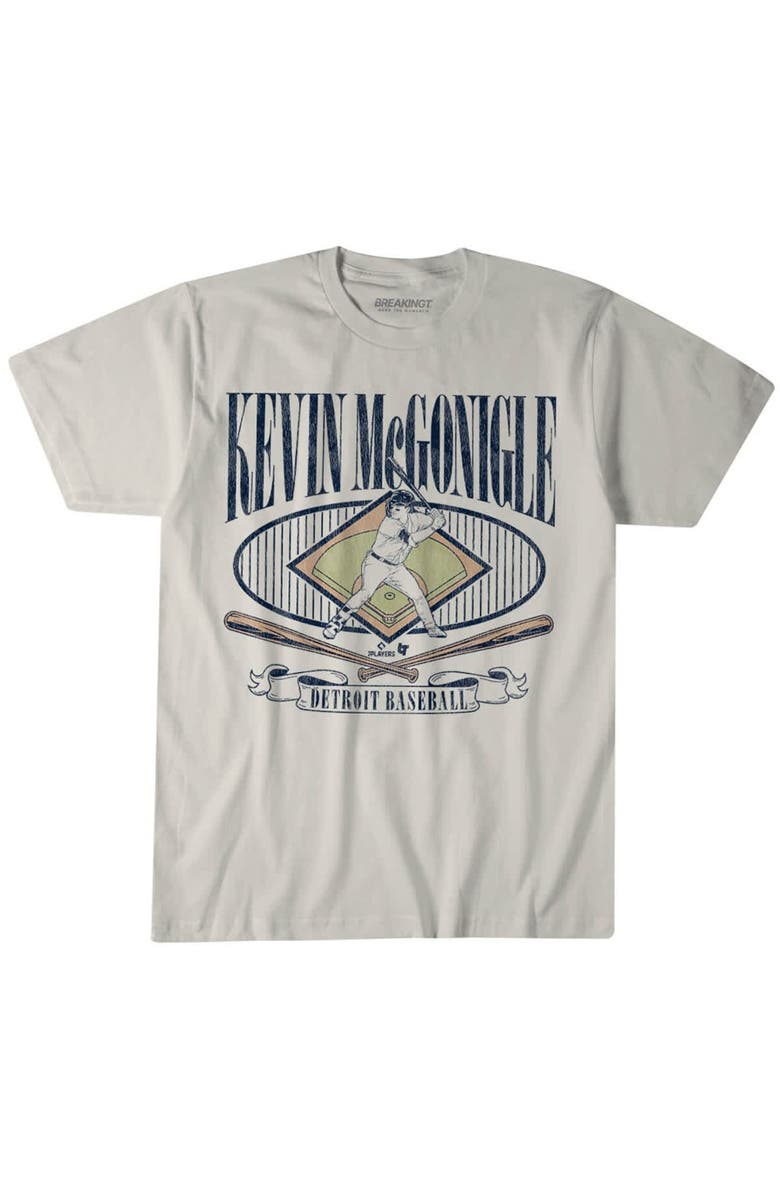 BREAKINGT Unisex BreakingT Kevin McGonigle Cream Detroit Tigers T-Shirt, Main, color, Cream