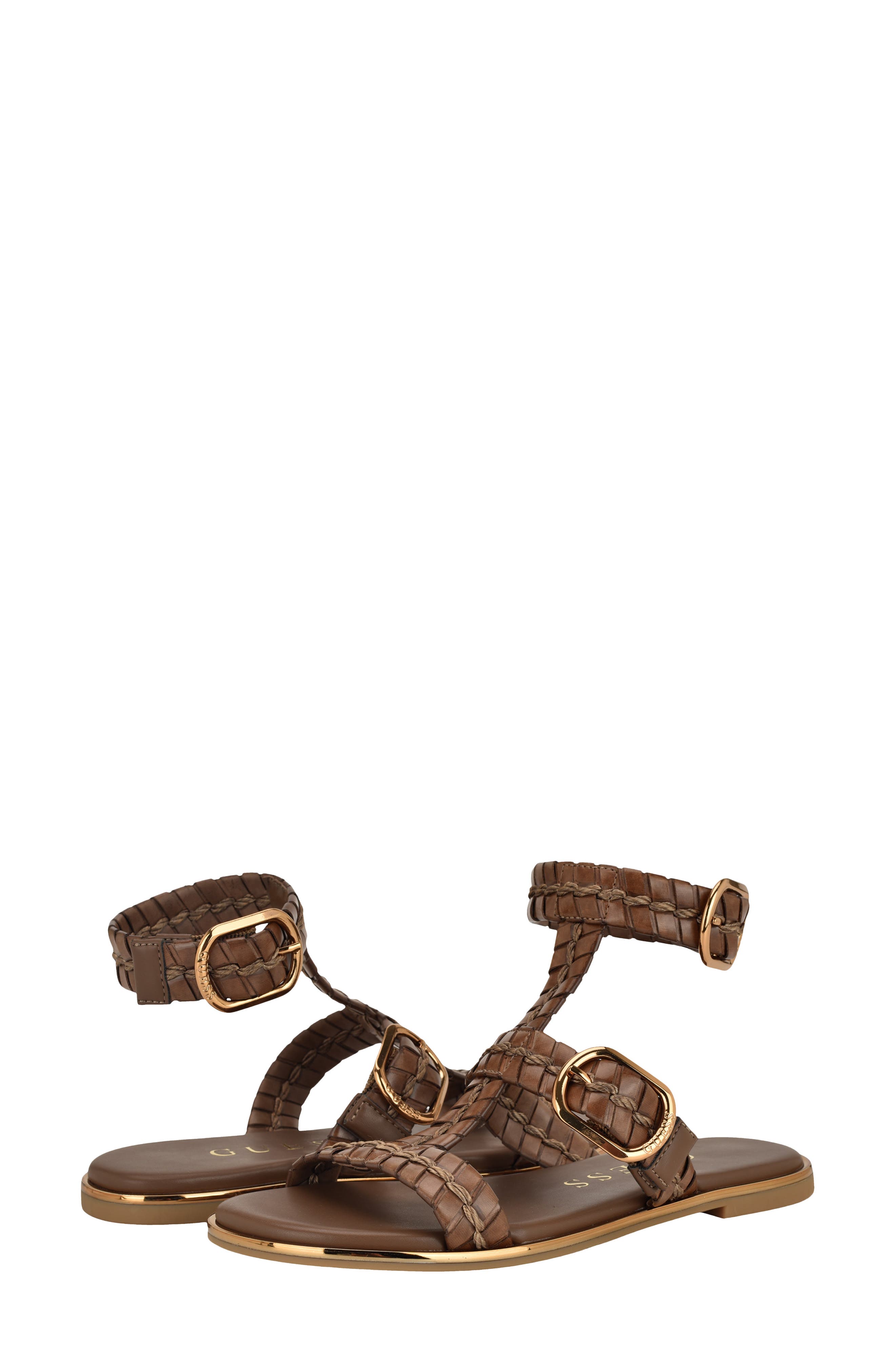 Lylnet Ankle Strap Sandal, Alternate, color, DARK BROWN