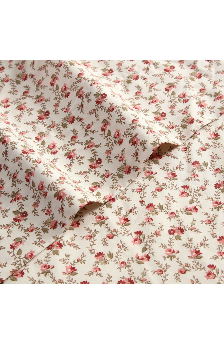 Laura Ashley Sweet Success Cotton Percale Sheet Set, Alternate, color, Pink