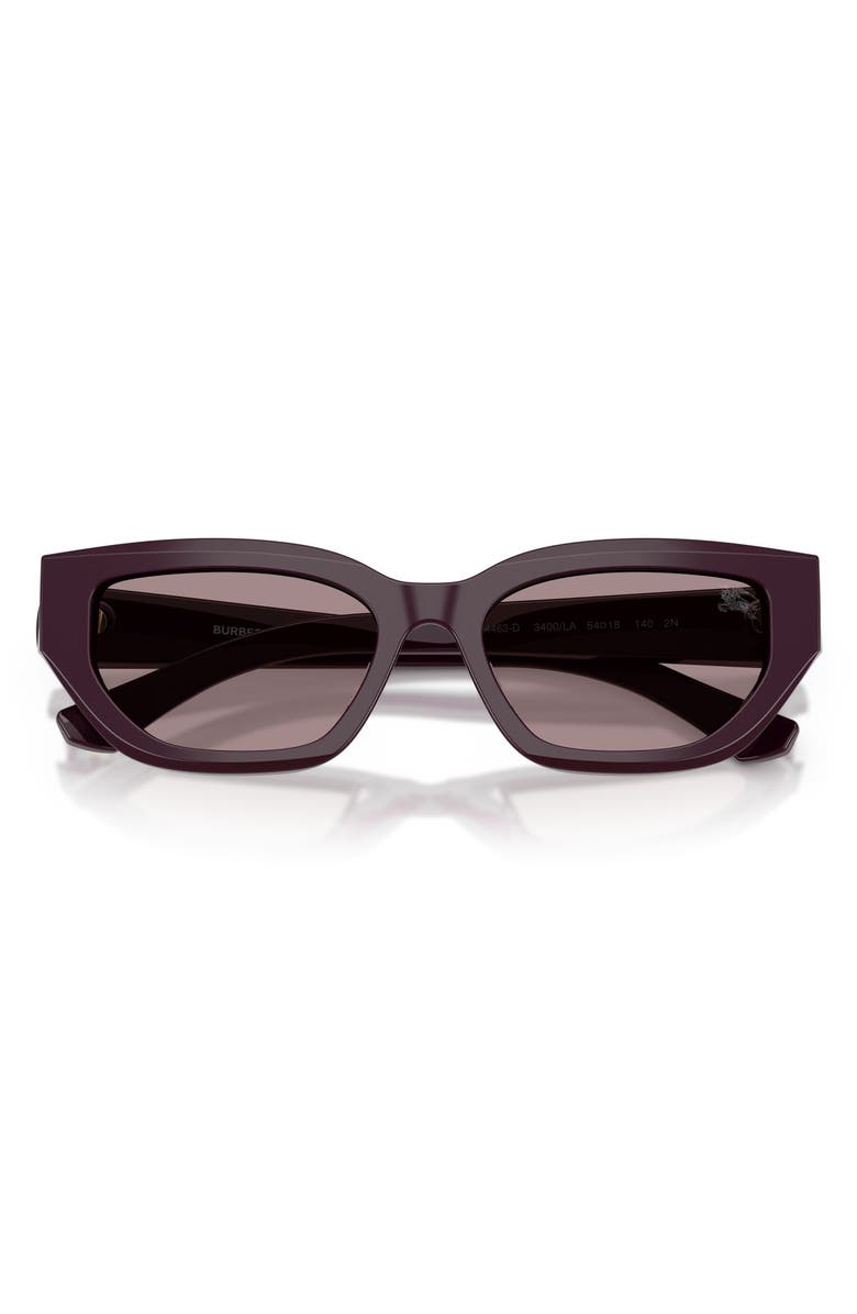 Burberry 54mm Irregular Sunglasses, Alternate, color, Violet