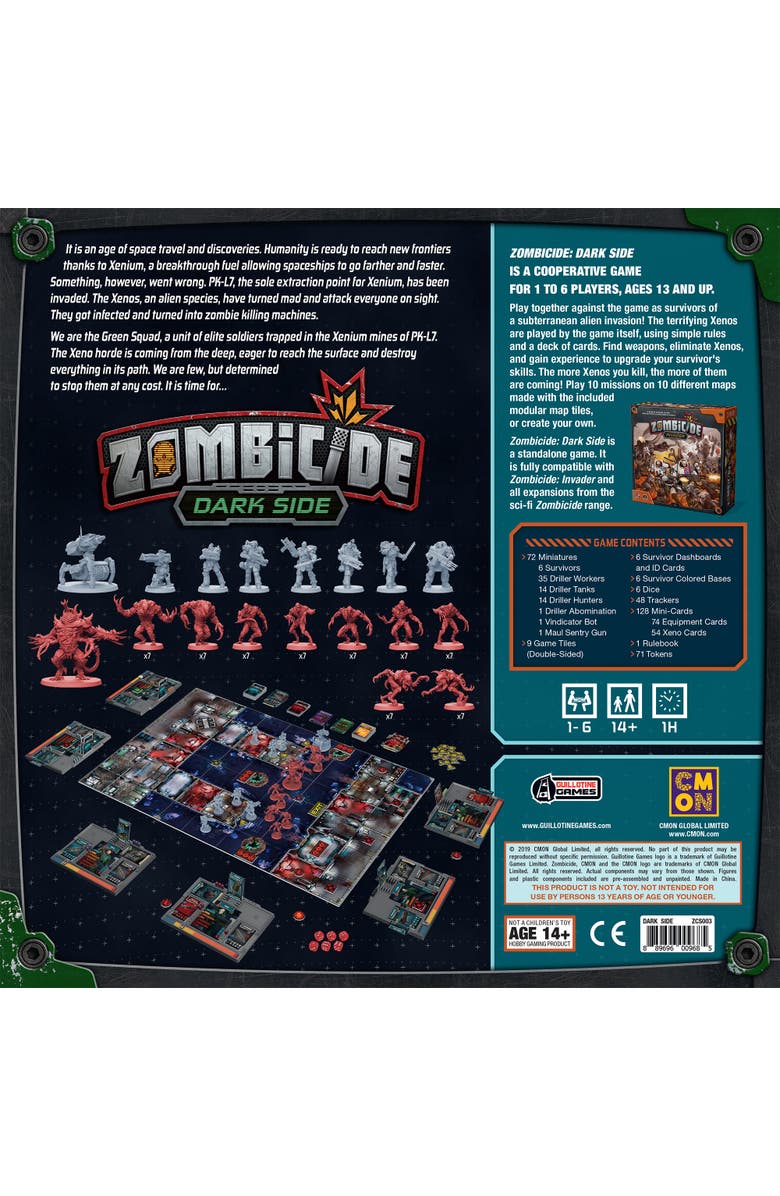 ASMODEE CMON Zombicide Dark Side Expansion Strategy Board Game, Alternate, color, 