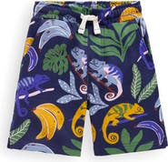 Mini Boden Kids' Print Cotton Shorts