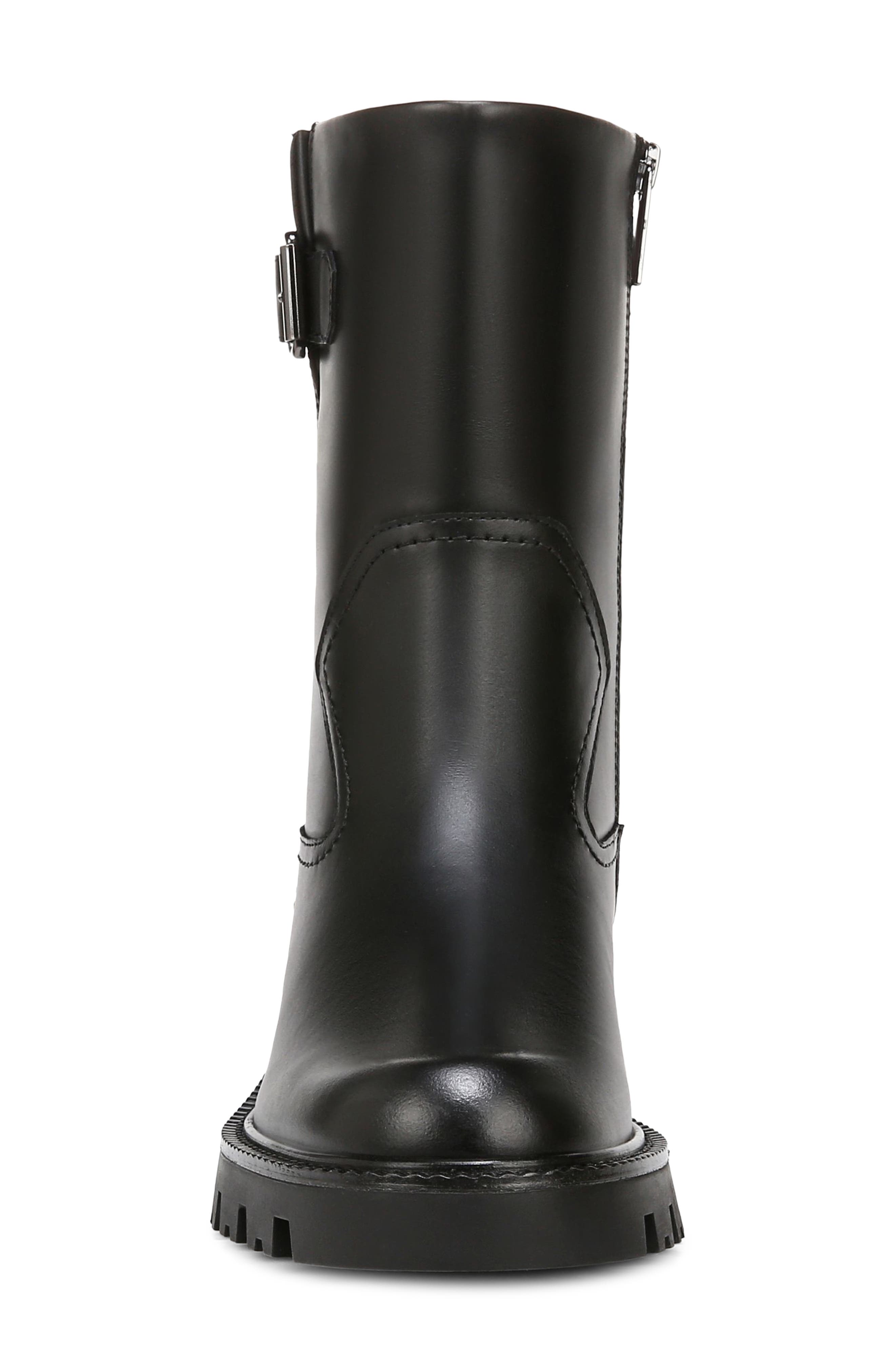 Franco Sarto Brina Moto Bootie, Alternate, color, Black