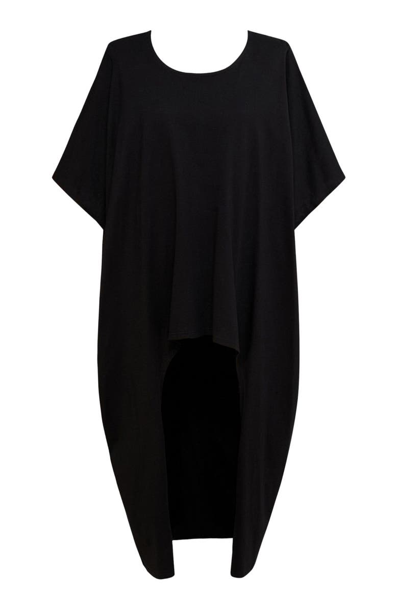 Alembika Crew neck high-low jersey tunic, Alternate, color, 