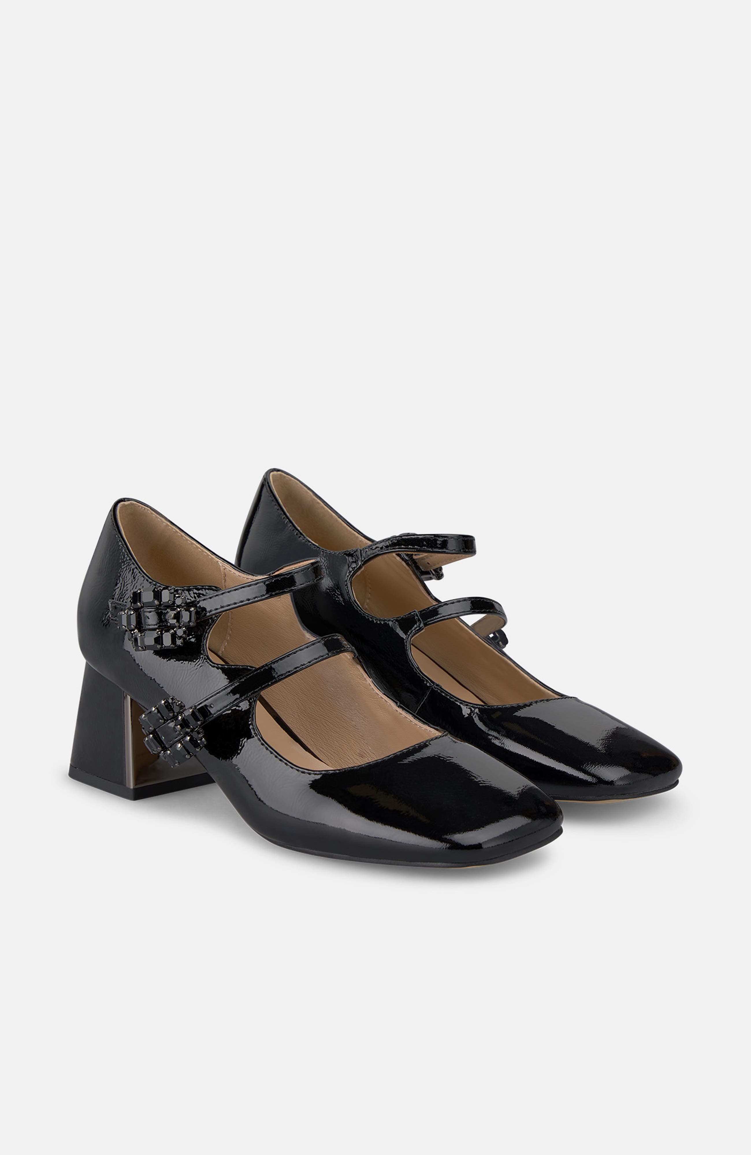 Shoe with Buckles, Main, color, Black