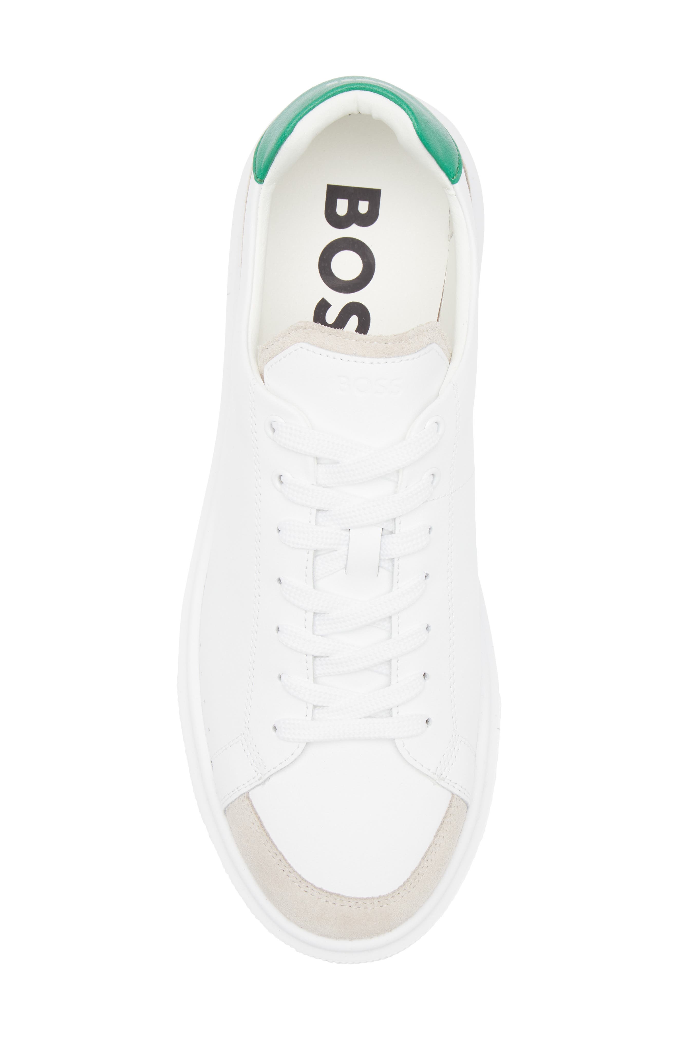 BOSS Colyn Derby Sneaker, Alternate, color, White / Green