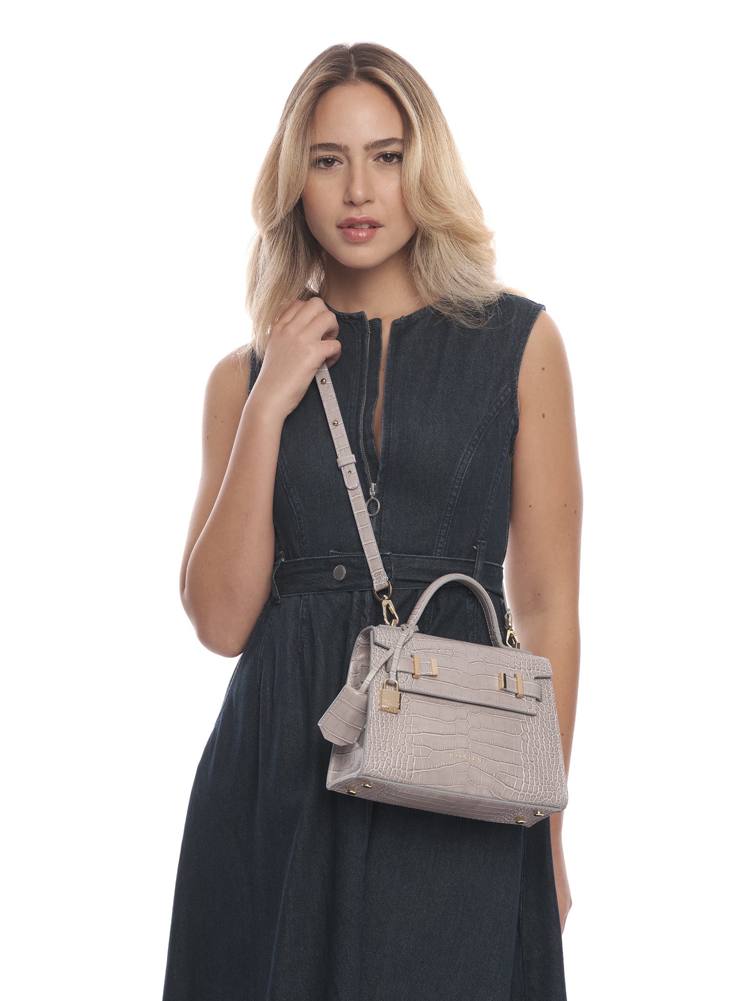 Teddy Blake Ava Croco  9", Alternate, color, Light Grey