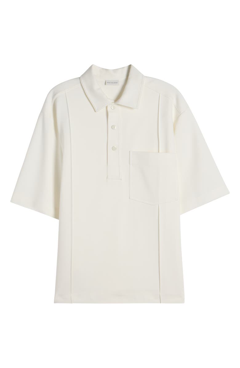 Dries Van Noten Helas Polo, Alternate, color, Ivory