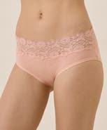 Pact Organic Cotton Lace Waist Brief 3-Pack