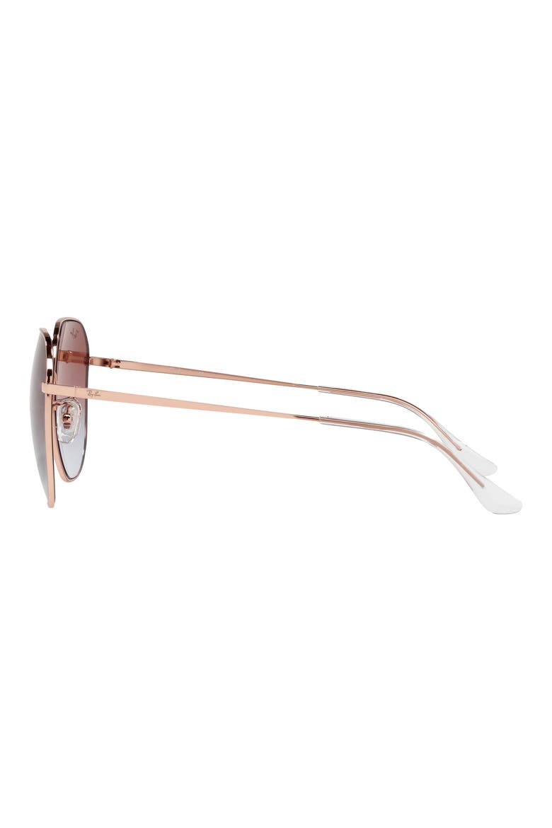 60mm Gradient Round Sunglasses, Alternate, color, ROSE GOLD BLUE GRADIENT VIOLET