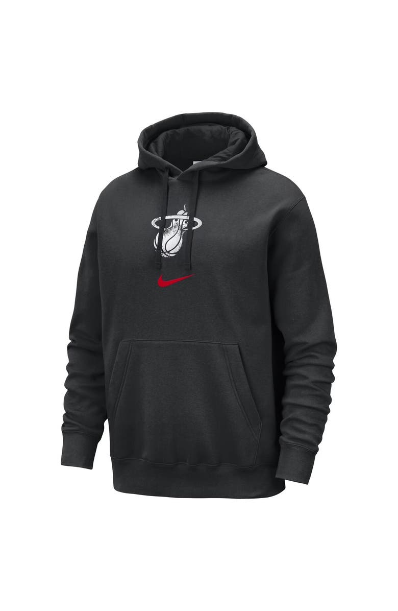 Nike Men's Nike Black Miami Heat 2023/24 City Edition Essential Club Pullover Hoodie, Alternate, color,