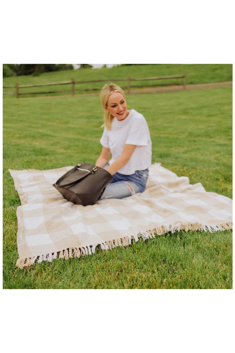Montecito Outdoor Picnic Blanket, Alternate, color, BEIGE