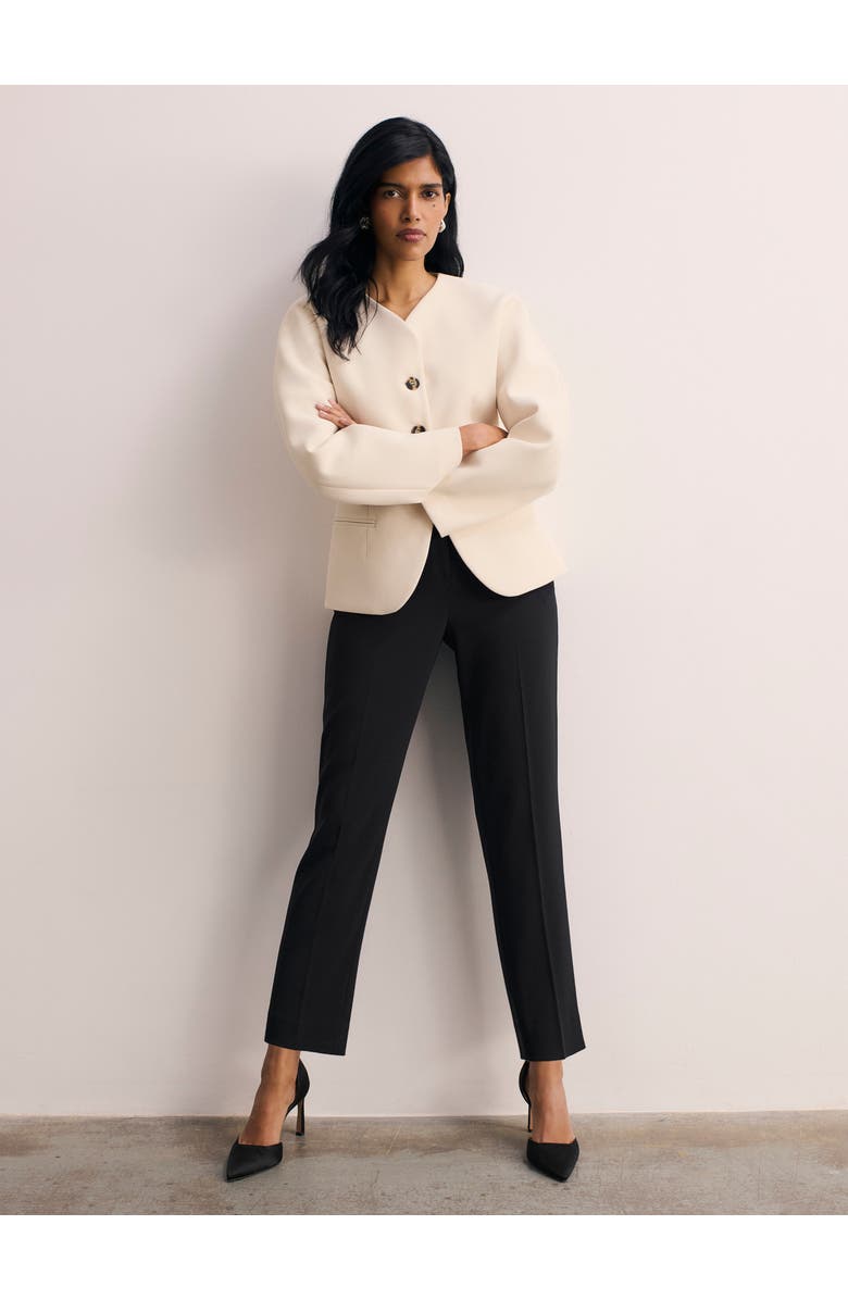 The Fold Ravello Long Sleeve Tailored Jacket, Alternate, color, Neutral