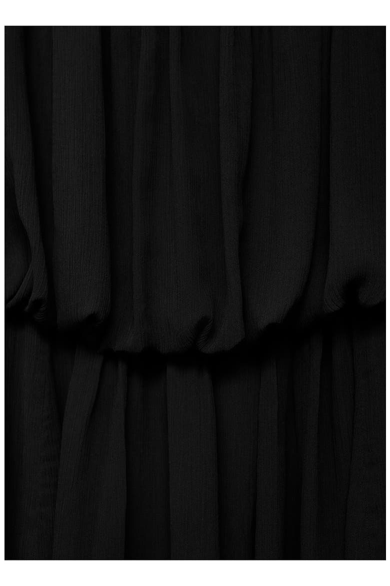 Blouson Minidress, Alternate, color, BLACK