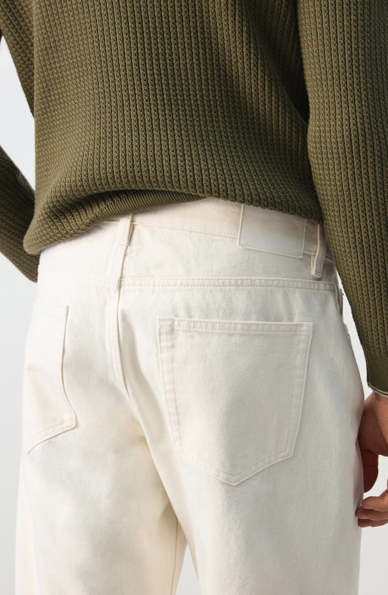 MANGO Bob Regular Fit Jeans, Alternate, color, Off White