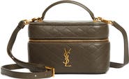 Saint Laurent Mini Gaby Quilted Leather Vanity Case