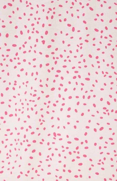 The Cat's Pajamas Pima Knit Nightgown Stripes Dots In Pink