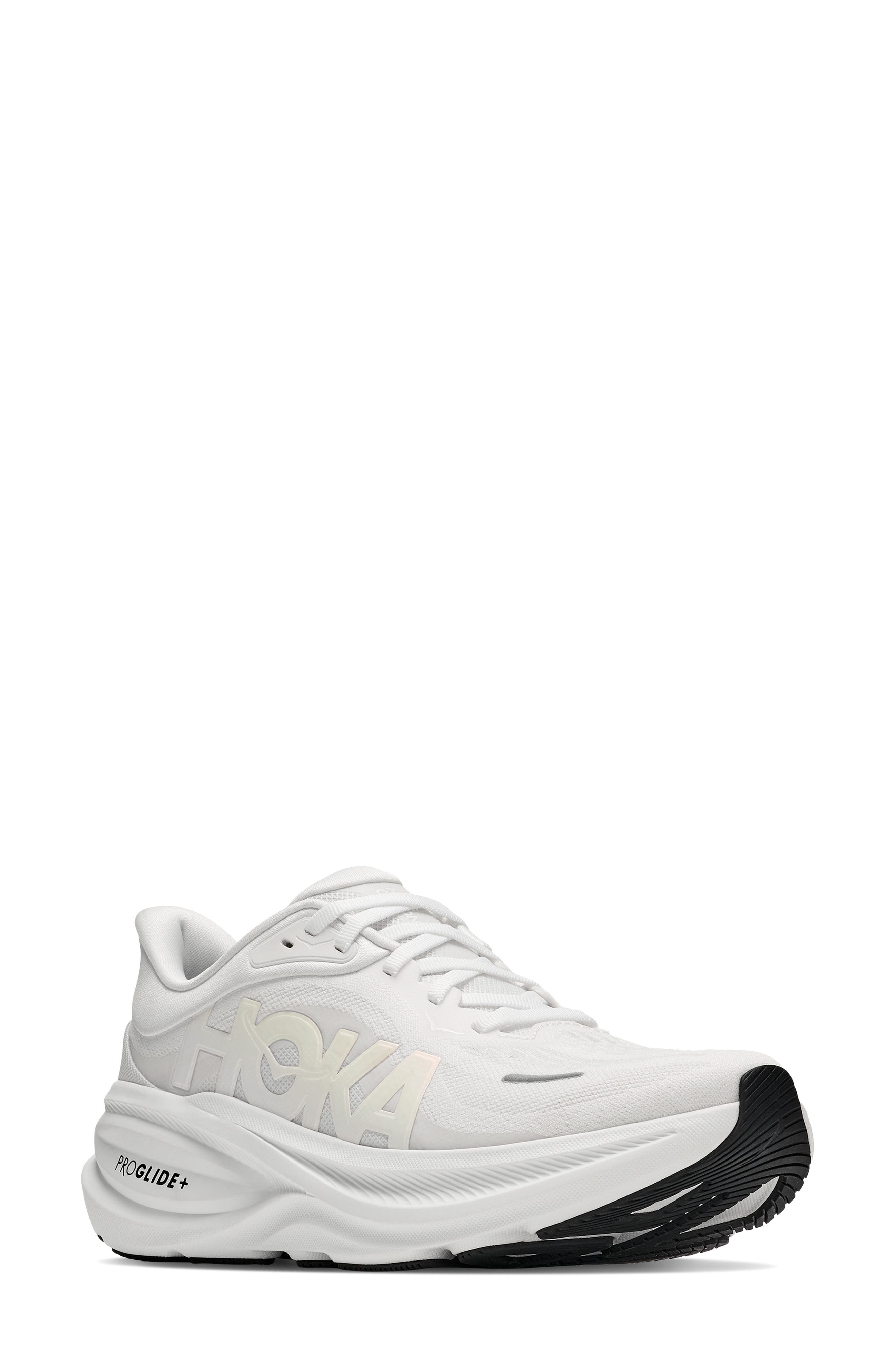Clifton PRO Glimmer Running Shoe, Main, color, WHITE / WHITE