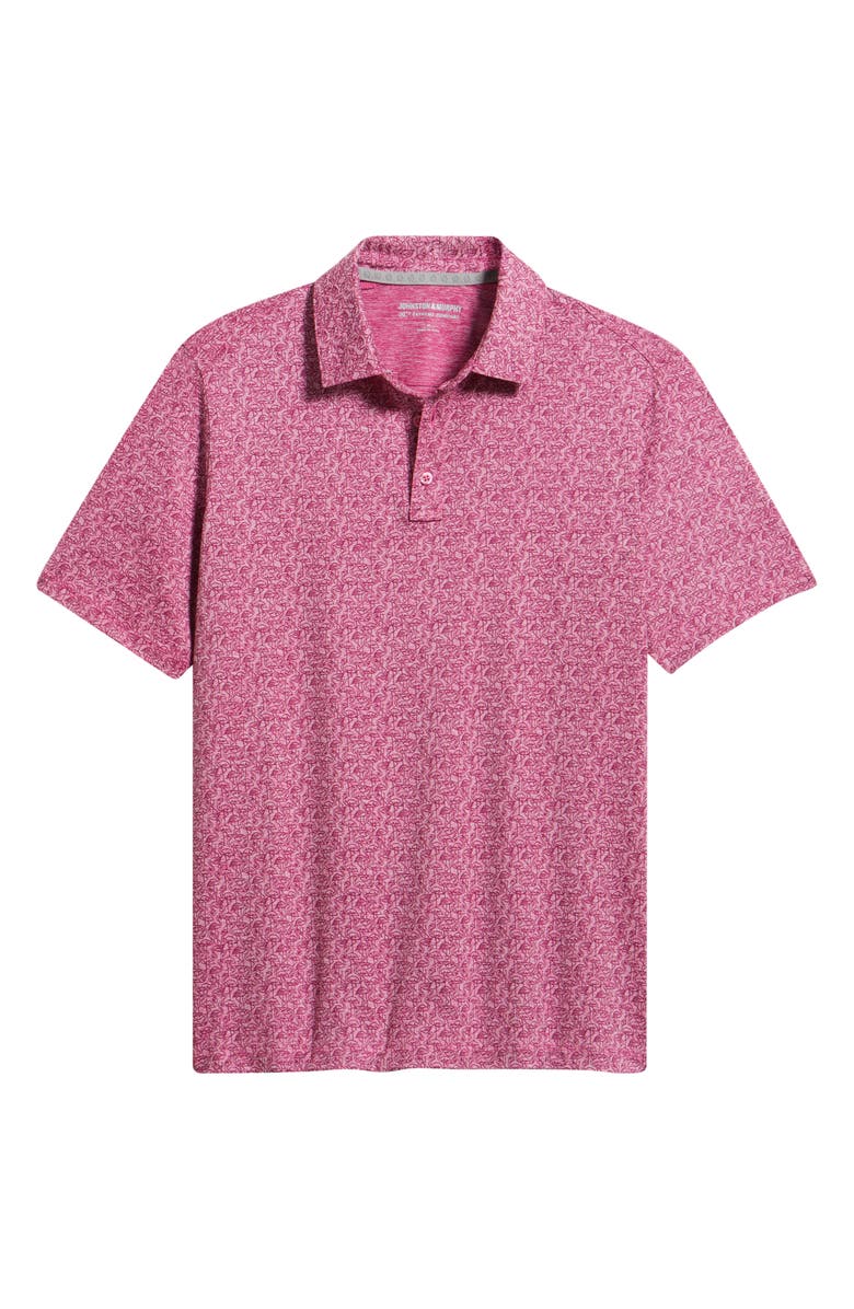 Johnston & Murphy XC Ace Performance Polo, Main, color, Magenta Flamingo