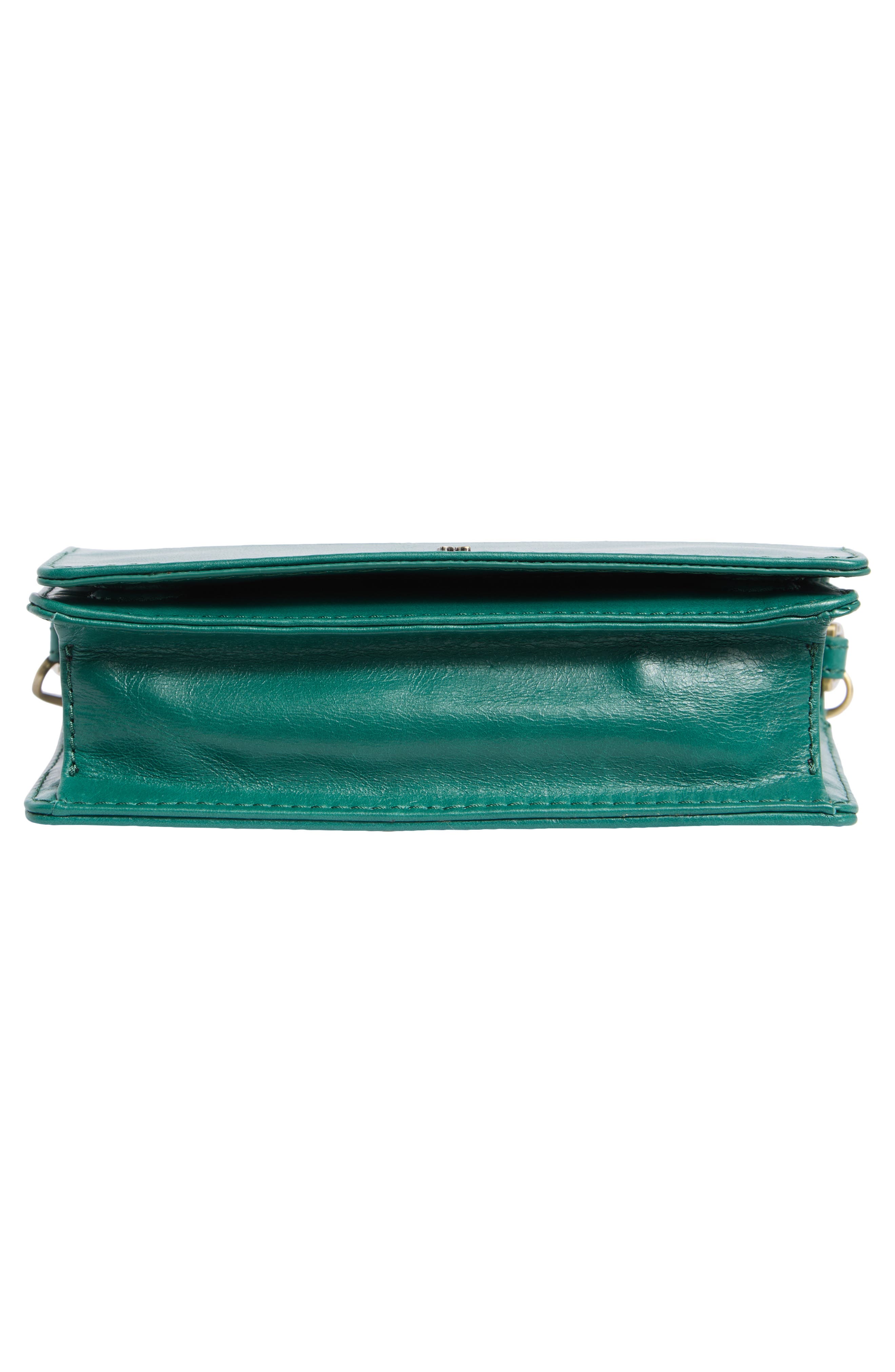 HOBO Jill Leather Phone Crossbody Bag, Alternate, color, Alpine Green