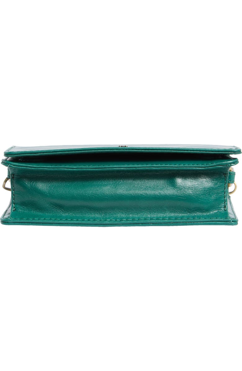HOBO Jill Leather Phone Crossbody Bag, Alternate, color, Alpine Green