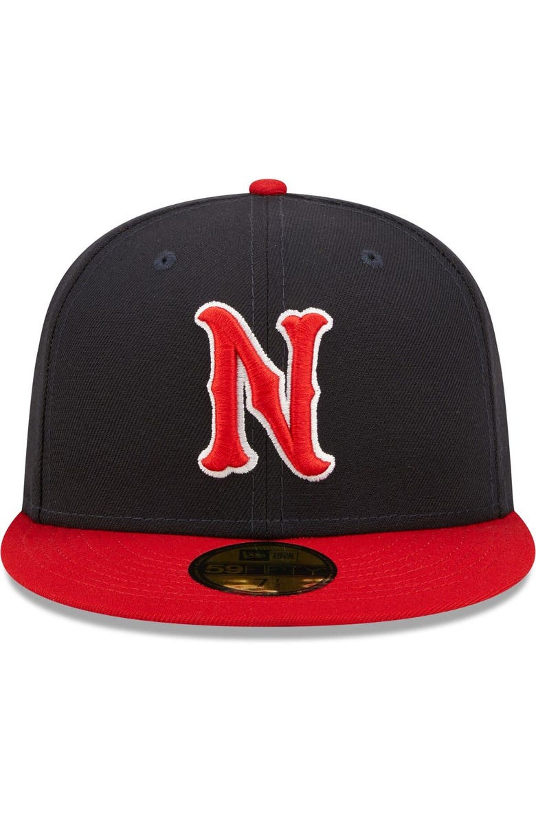 New Era Men's New Era Navy Nashville Sounds Authentic Collection Road 59FIFTY Fitted Hat, Alternate, color, Navy