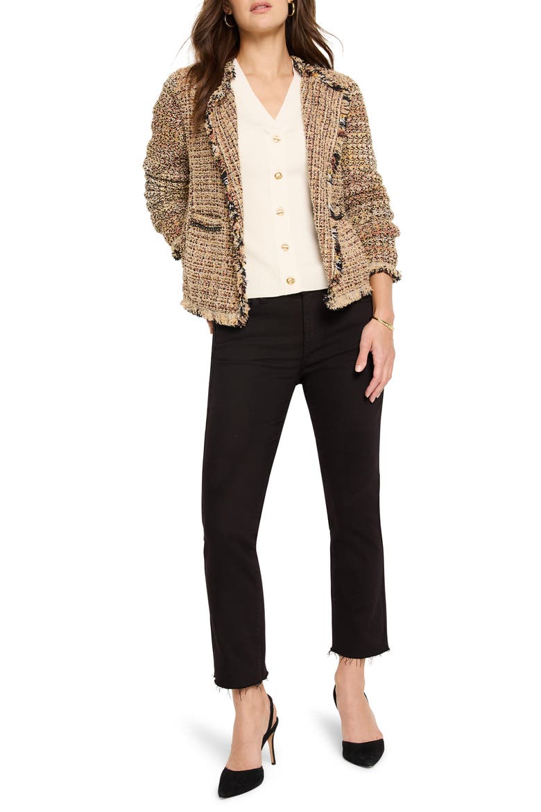 Toggle Accent Rib Cardigan, Alternate, color, CLASSIC CREAM