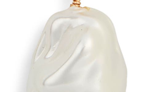 Cult Gaia Vana Faux Pearl Drop Earrings In White