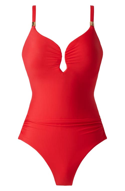 Miraclesuit ® Razzle Dazzle Antheia Underwire One-piece Swimsuit In Red