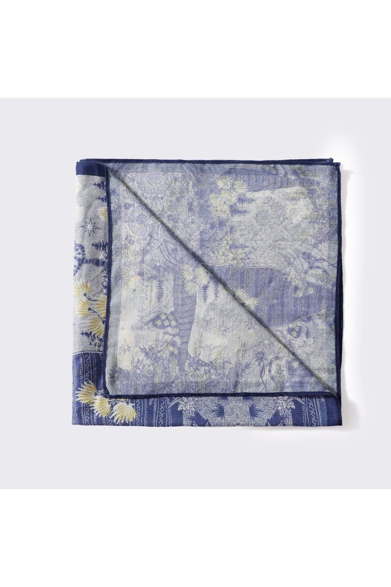 The Juliette Scarf, Alternate, color, Blue/Yellow