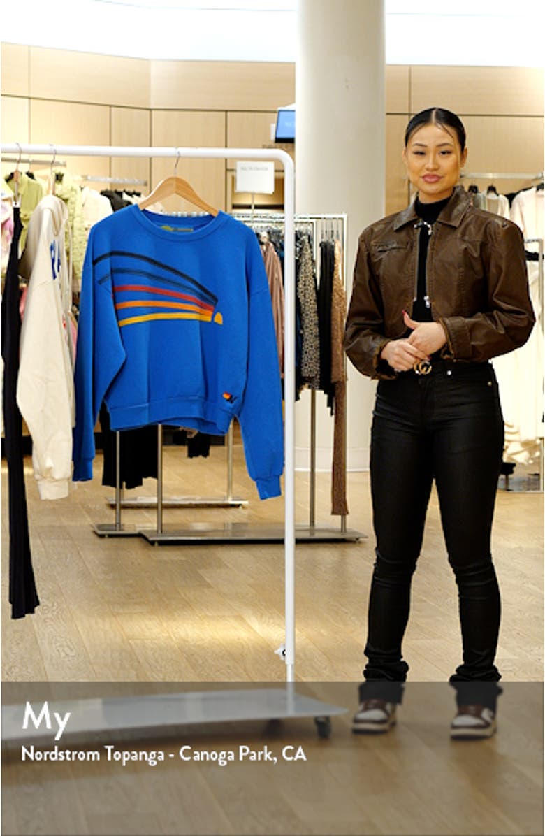 Daydream Appliqué Relaxed Fit Graphic Sweatshirt, sales video thumbnail