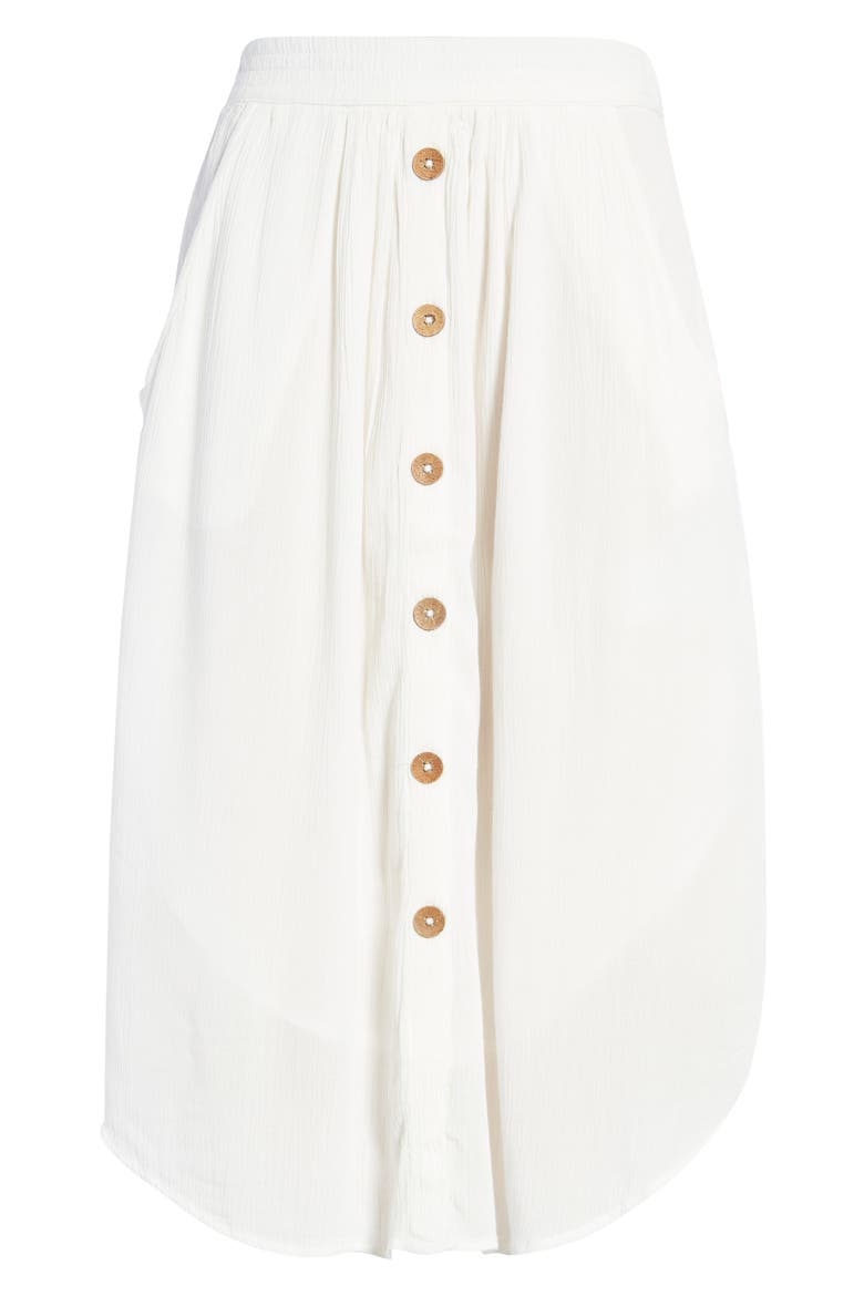 Classic Surf Gauze Skirt, Alternate, color, BONE