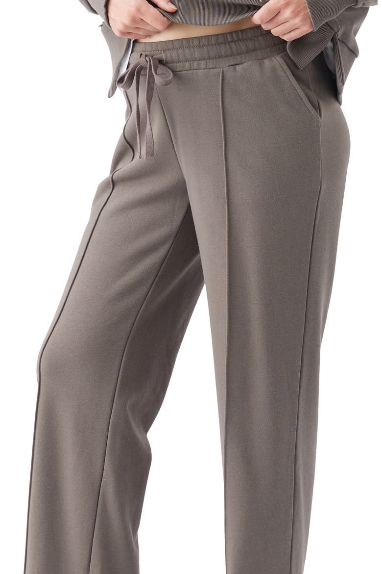 Terry Wide Leg Jogger, Alternate, color, Earth