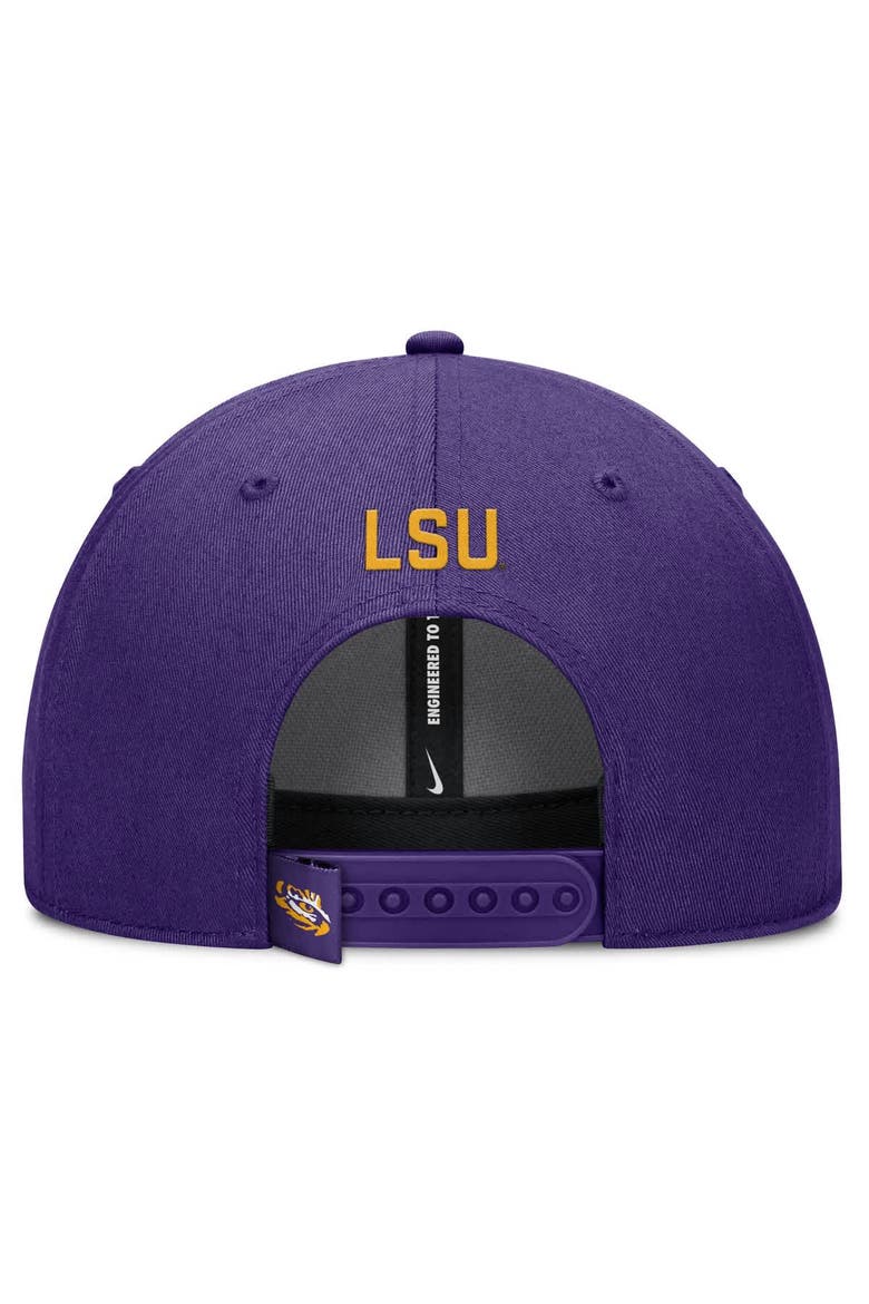 Men's Nike Purple LSU Tigers 2025 On-Field Rise Performance Adjustable Hat, Alternate, color, Purple