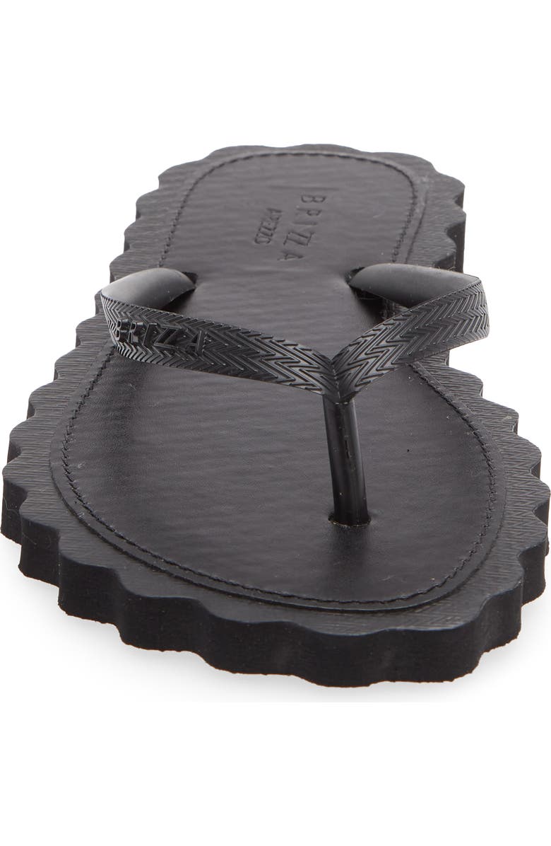 BRIZZA Cookie Cutter Flip Flop, Alternate, color, Black