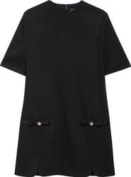 Versace Medusa Short Sleeve Shift Dress