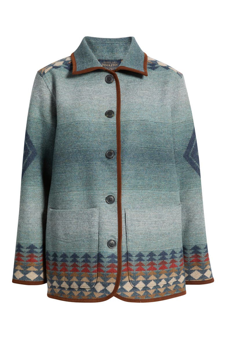 Reversible Wool Coat, Main, color, HARDING INDIGO