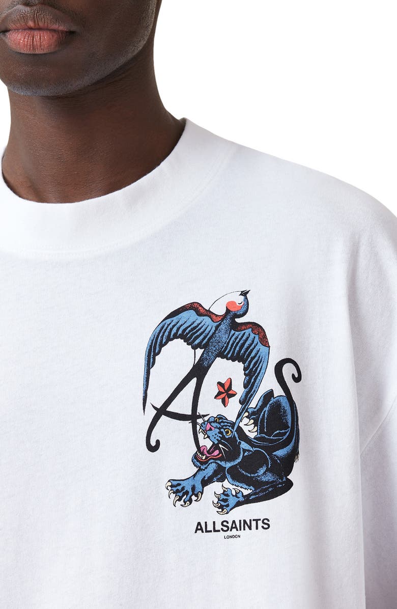 AllSaints Foe Cotton Graphic T-Shirt, Alternate, color, 