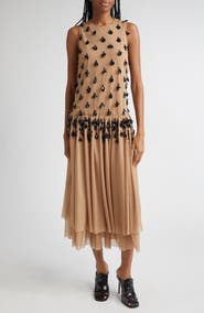 Diotima Embellished Cocktail Dress