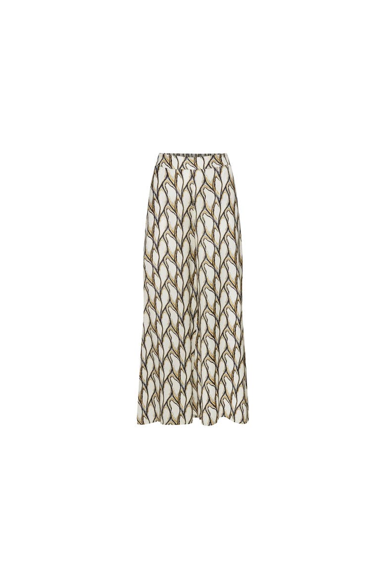 Print Wide Leg Pants, Alternate, color, Beige-Khaki