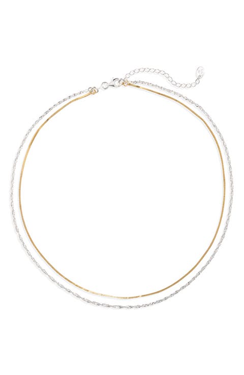 Two-Tone Layered Necklace