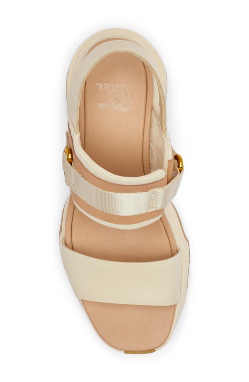 Sorel Kinetic Impact Slingback Sandals In Honey White/sea Salt